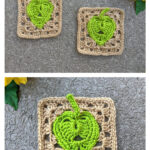 Monstera Leaf Granny Square Free Crochet Pattern and Video Tutorial
