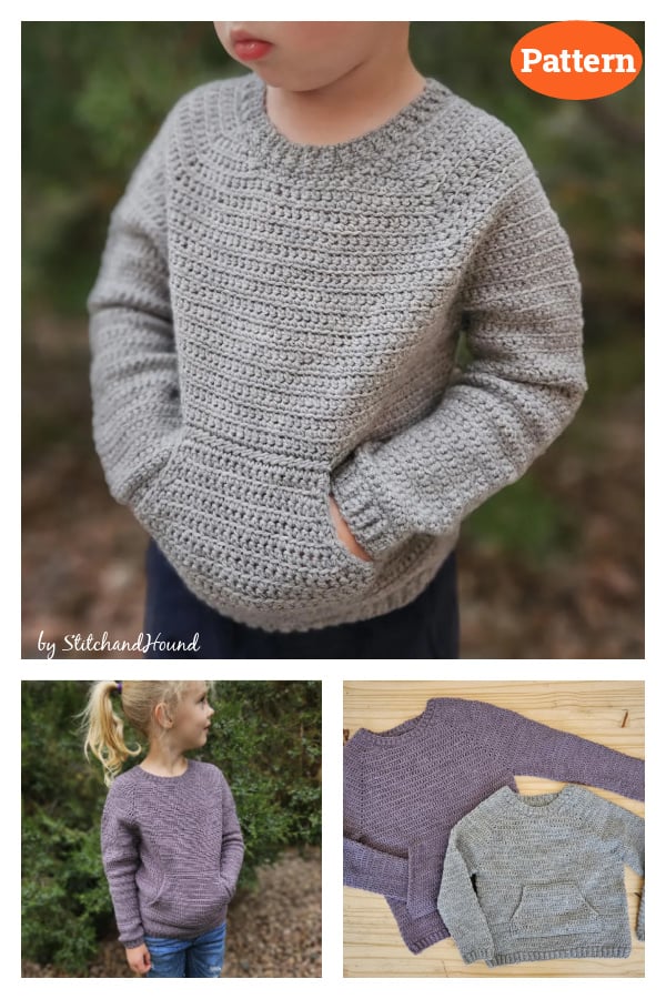 Peekaboo Pocket Sweater Crochet Pattern