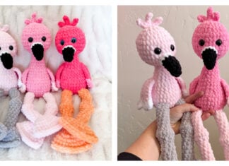 Plush Flamingo Amigurumi Free Crochet Pattern