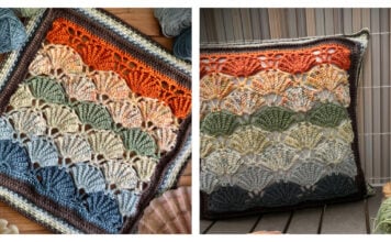 Shell Collector Cushion Free Crochet Pattern