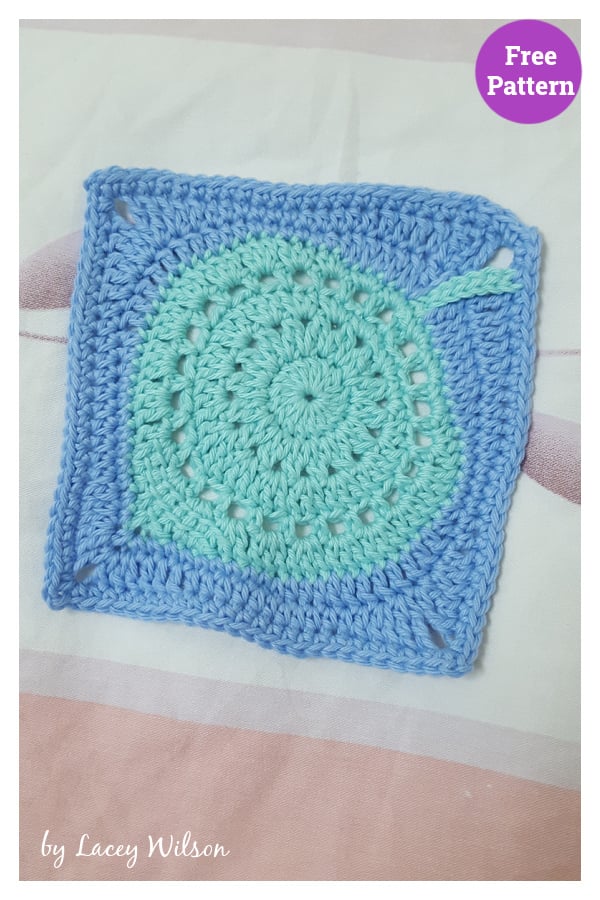 Square Leaf Motif Free Crochet Pattern