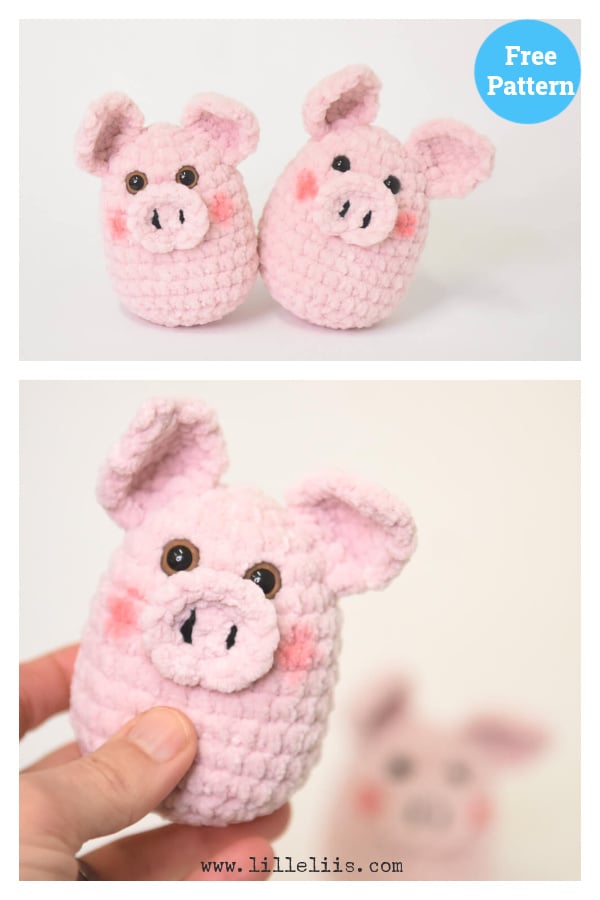 Squishy Pig Free Crochet Pattern 