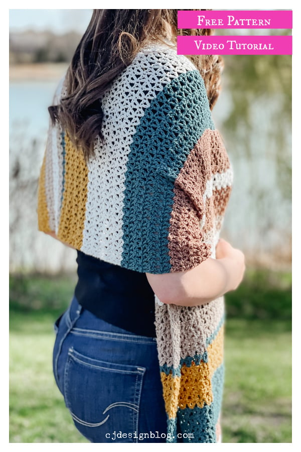 Summer Nights Wrap Free Crochet Pattern and Video Tutorial