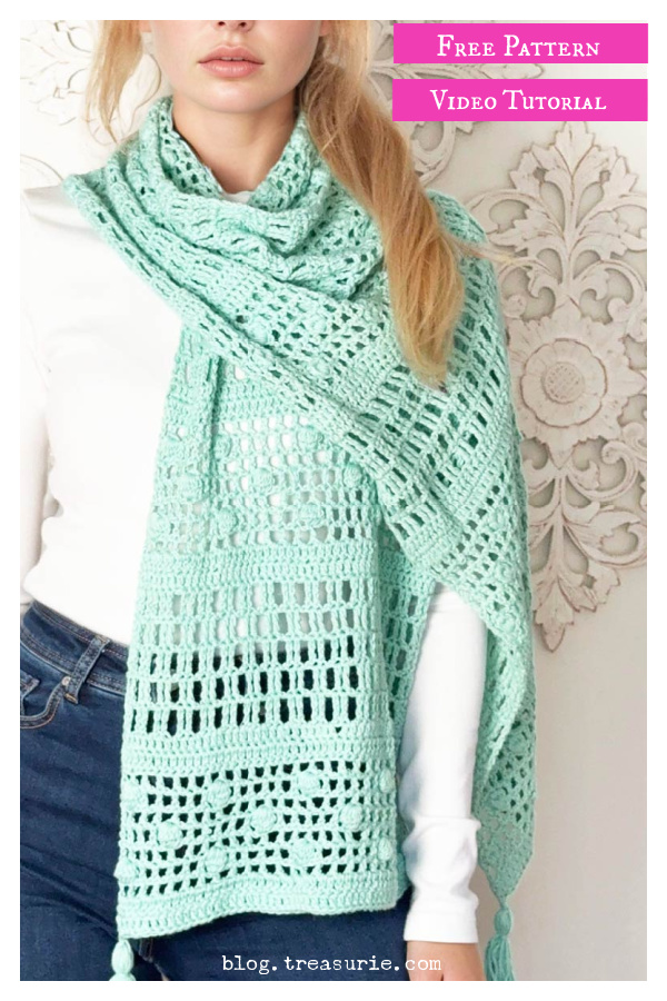 Summer Wrap Free Crochet Pattern and Video Tutorial