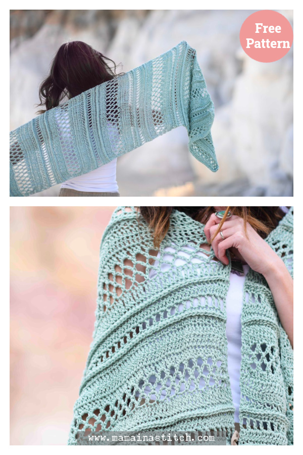 Summertide Wrap Free Crochet Pattern