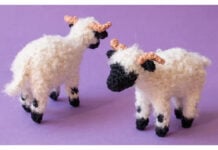 Valais Blacknose Sheep Free Crochet Pattern and Video Tutorial