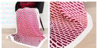 Brickwork Baby Blanket Free Crochet Pattern