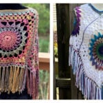 Celestial Sol Poncho Free Crochet Pattern