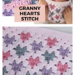 Easy Granny Hearts Stitch Neck Warmer Video Tutorial