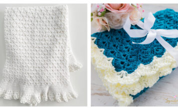 Fantail Shell Stitch Blanket Crochet Patterns
