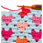 Granny Heart Stitch Free Crochet Pattern