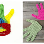 Hand Motif Applique Free Crochet Patterns
