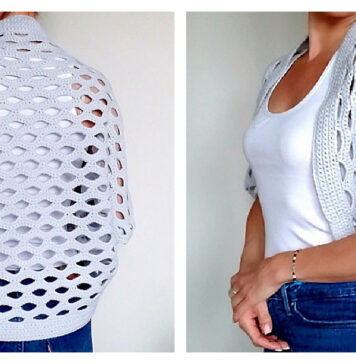 Open Shell Cocoon Cardigan Free Crochet Pattern