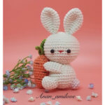 Rabbit Keychain Free Crochet Pattern