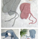 Ribbed Bunny Bonnet Free Crochet Pattern
