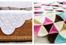 3D Triangle Blanket Crochet Patterns
