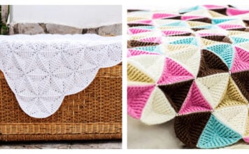 3D Triangle Blanket Crochet Patterns