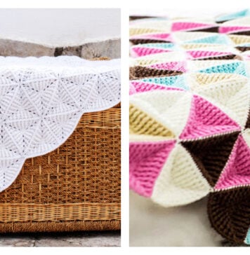 3D Triangle Blanket Crochet Patterns