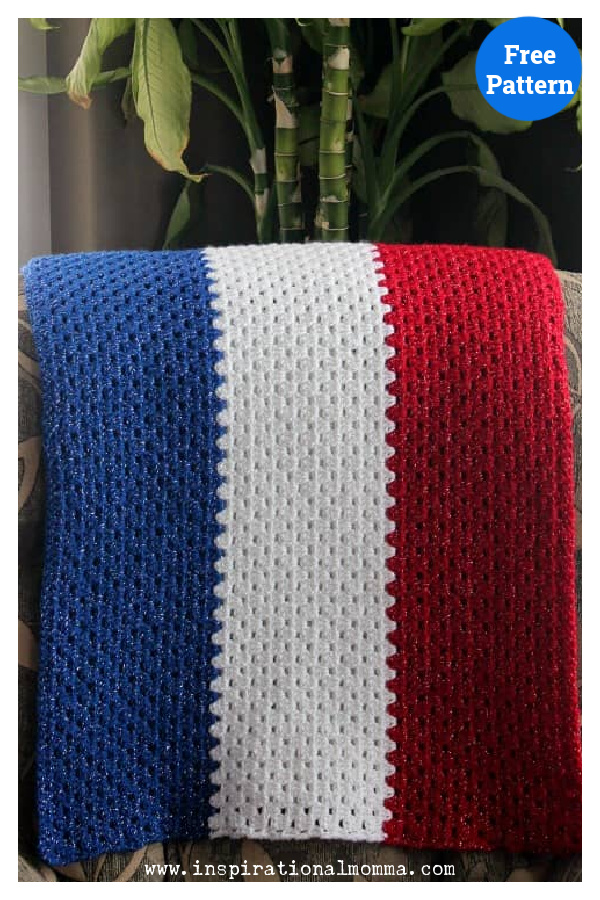 American Shawl Free Crochet Pattern