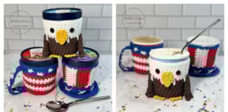 Americana Ice Cream Cozies Free Crochet Pattern