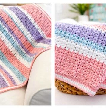 Chenille Baby Blanket Free Crochet Pattern