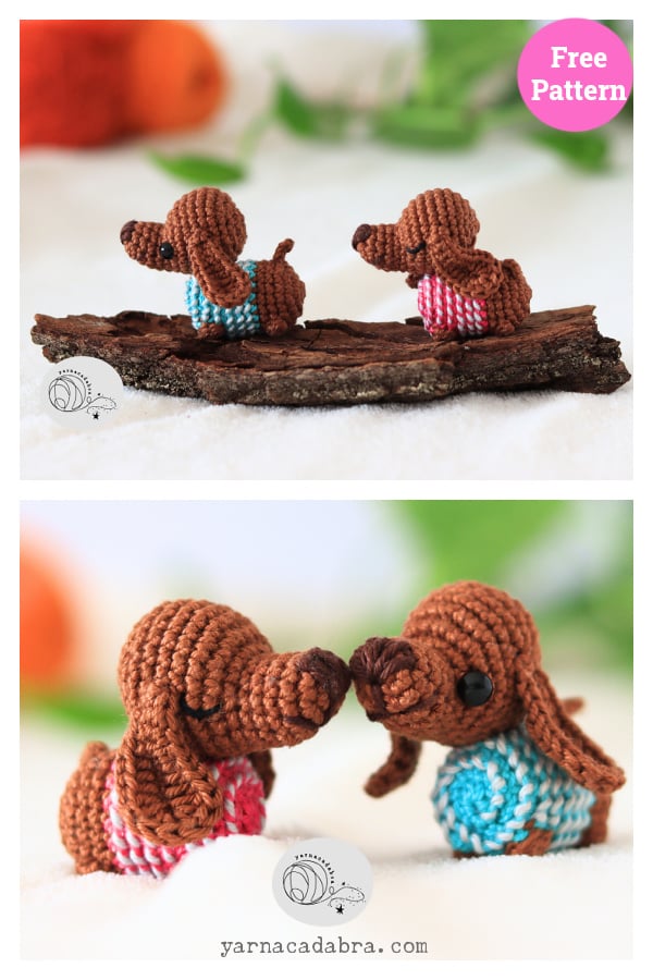 Dachshund Dog Amigurumi Free Crochet Pattern