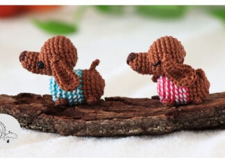 Dachshund Dog Amigurumi Free Crochet Pattern