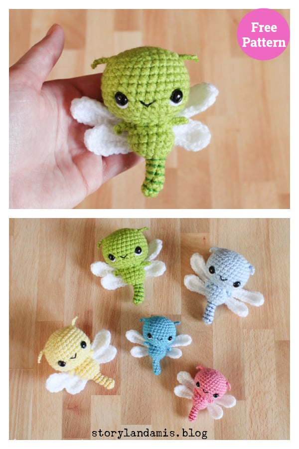 Dash the Baby Dragonfly Free Crochet Pattern 