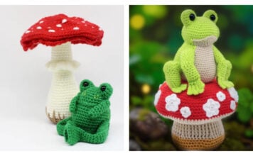 Frog and Mushroom Amigurumi Crochet Patterns