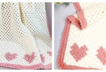 Granny's Sweetheart Baby Blanket Free Crochet Pattern and Video Tutorial