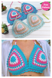 Halter Bikini Top Free Crochet Pattern
