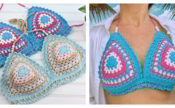 Halter Bikini Top Free Crochet Pattern
