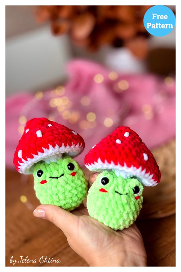 Mushroom Frog Amigurumi Free Crochet Pattern