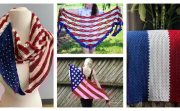 Patriotism Shawl Crochet Patterns