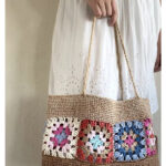 Raffia Granny Square Bag Free Crochet Pattern and Video Tutorial