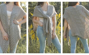 Reverie Ruana Wrap Free Crochet Pattern