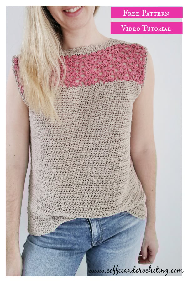 Summer Haze Tee Free Crochet Pattern and Video Tutorial 