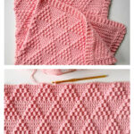 Treble Triangles Baby Blanket Free Crochet Pattern