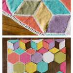 Tumbling Hexagons Blanket Free Crochet Pattern