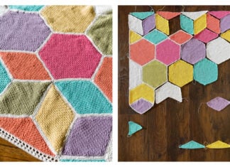 Tumbling Hexagons Blanket Free Crochet Pattern