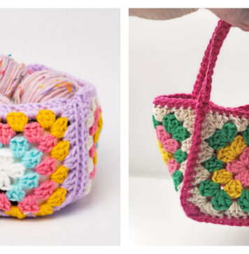 10+ Granny Square Basket Crochet Patterns