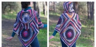 Aura Vibes Poncho Free Crochet Pattern