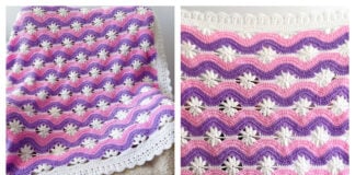 Field of Daisies Blanket Free Crochet Pattern and Video Tutorial