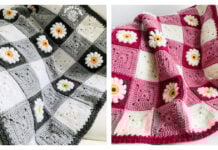 Gingham & Daisies Baby Blanket Crochet Pattern and Video Tutorial