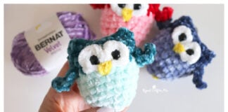 Mini Owl Keychains Free Crochet Pattern and Video Tutorial