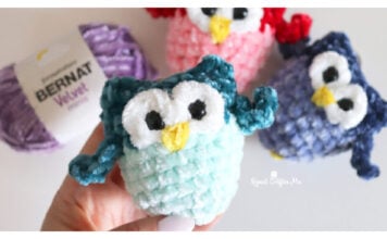 Mini Owl Keychains Free Crochet Pattern and Video Tutorial
