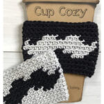 Mustache Cup Cozy Free Crochet Pattern