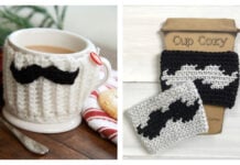 Mustache Mug Hug Free Crochet Patterns