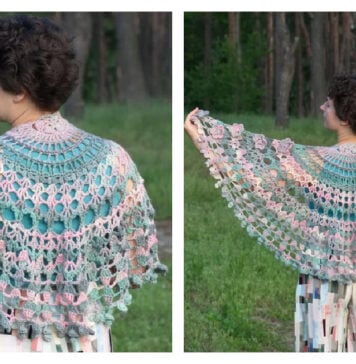 Romance Shawl Free Crochet Pattern