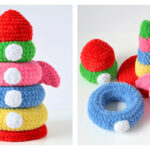 Space shuttle Stacking Toy Free Crochet Pattern